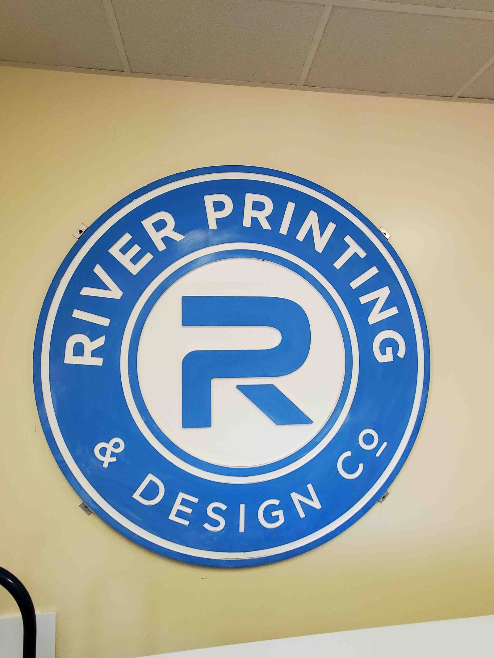 River Printing Sign